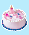 Barbie Birthday Girl Ice Cream Cake