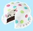Polka Dot Ice Cream Cake